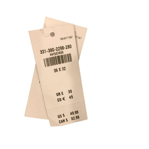 HOLLISTER Men's Epic Flex Slim Straight 36 x 32 Light Wash Jeans - Picture 5 of 5